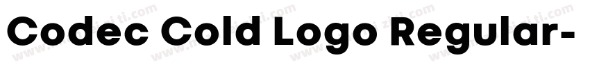 Codec Cold Logo Regular字体转换